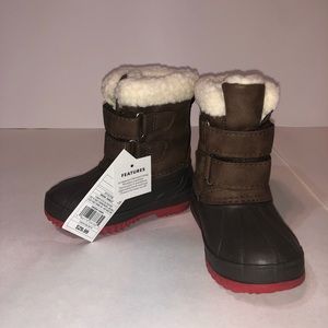 Cat and Jack Boots Boys Fur Winter Boots US 4